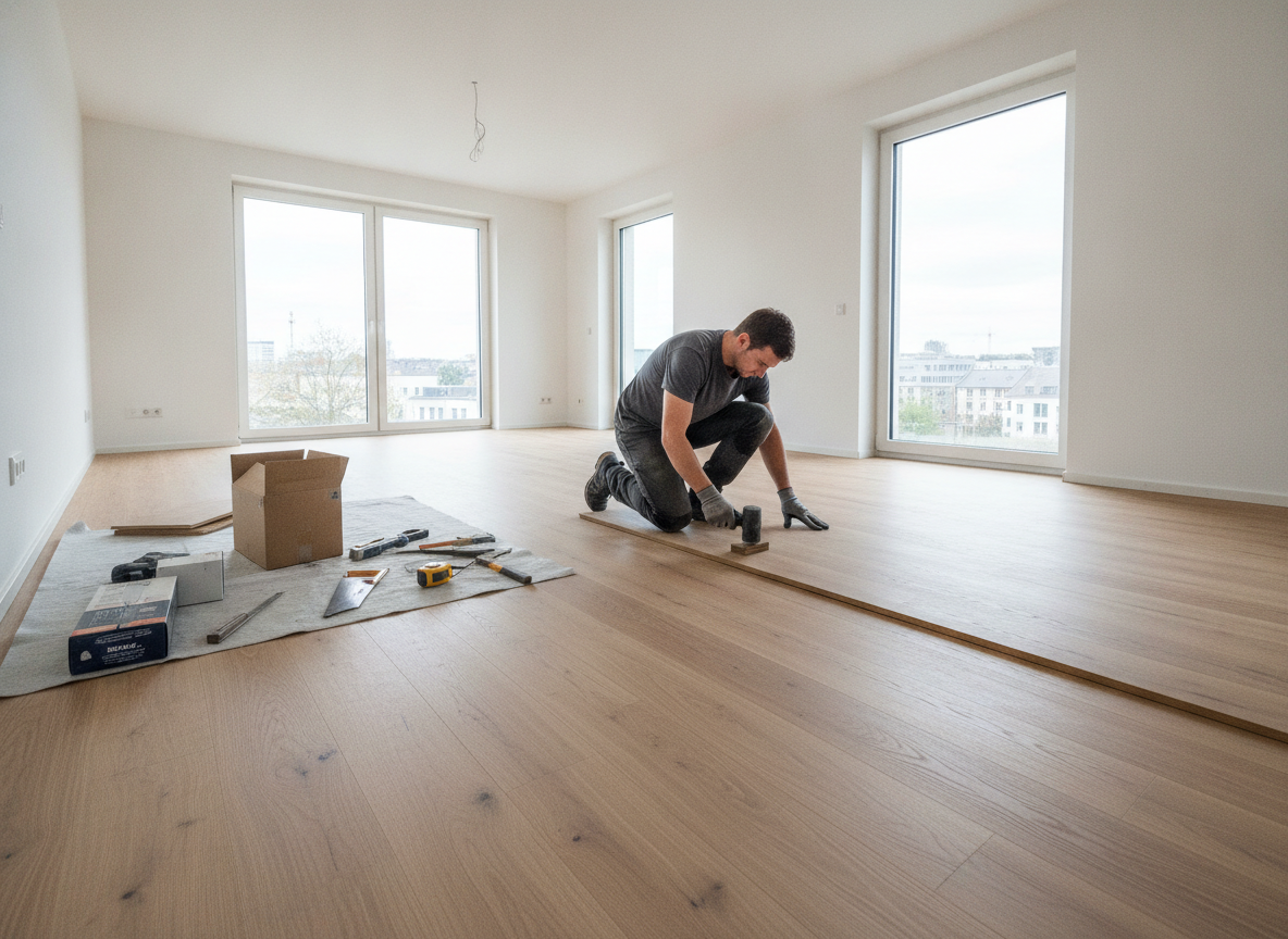 Bodenverlegung mit Laminat